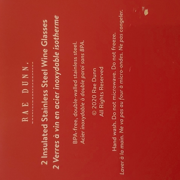 Rae dunn wine tumblers Mr Mrs clause - Picture 2 of 2